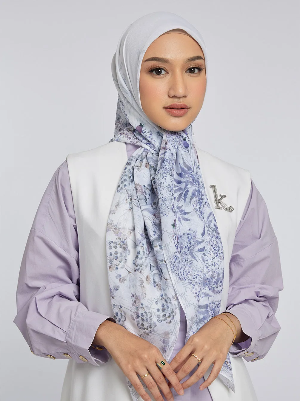 SENARA SIGNATURE SCARF IVORY
