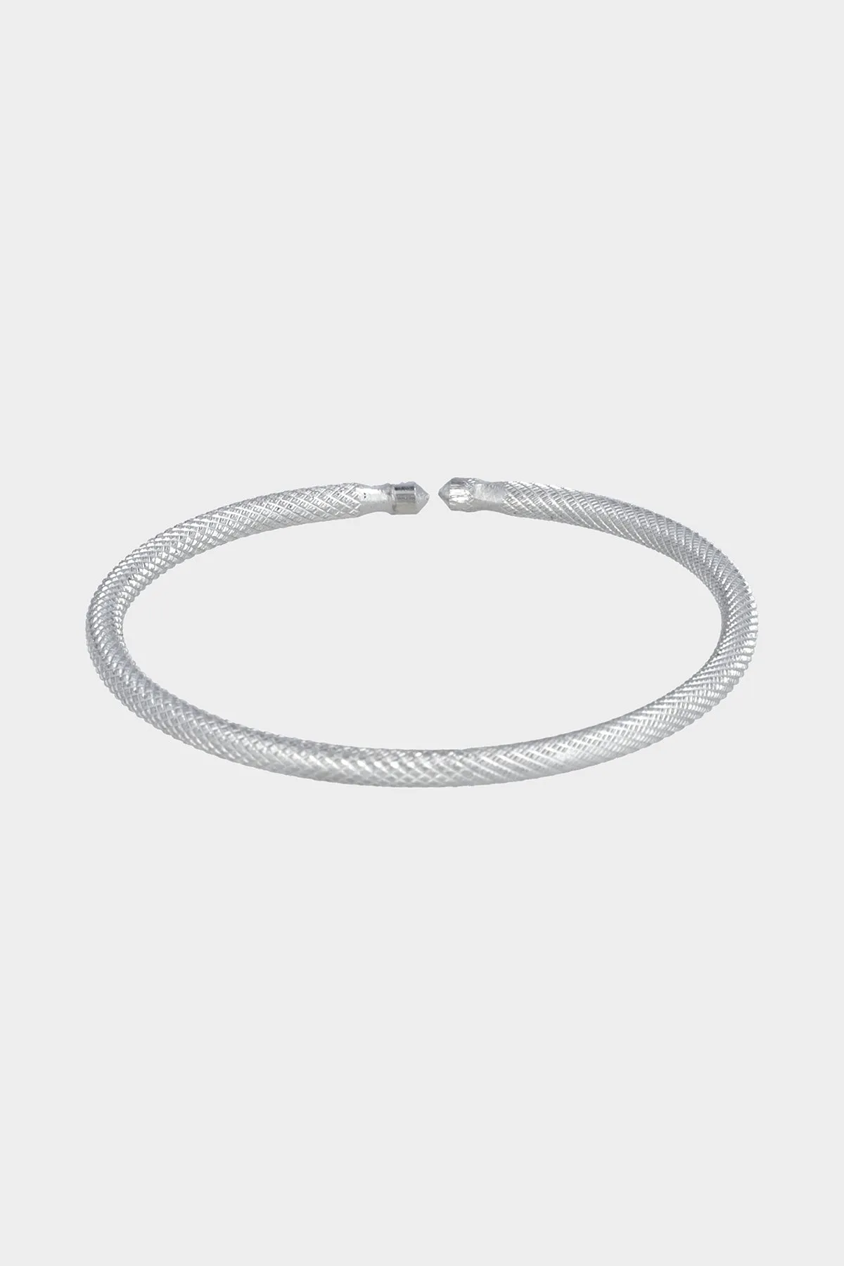 Snaky Silver Bangle - W21 - MJW0012
