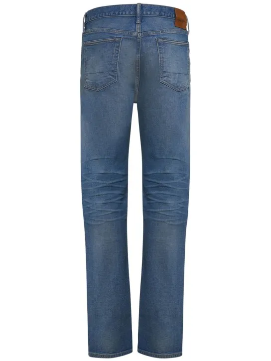 Tom Ford   Broken denim twill jeans 