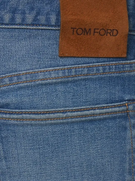 Tom Ford   Broken denim twill jeans 