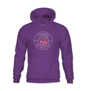 Toulouse FC Color Badge Youth Fleece Pullover Hoodie - Purple
