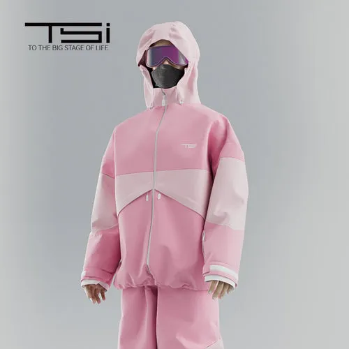 TSI 23/24 Upgraded 3L Pink Snowboarding Jacket & Pants