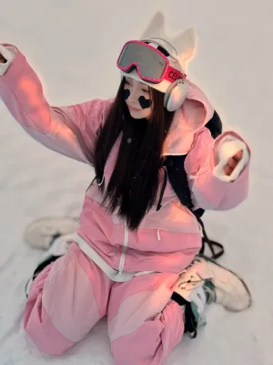 TSI 23/24 Upgraded 3L Pink Snowboarding Jacket & Pants