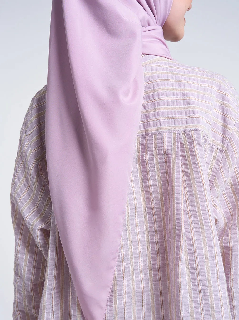 ULTRA SATIN SCARF PLAIN FRENCH ROSE