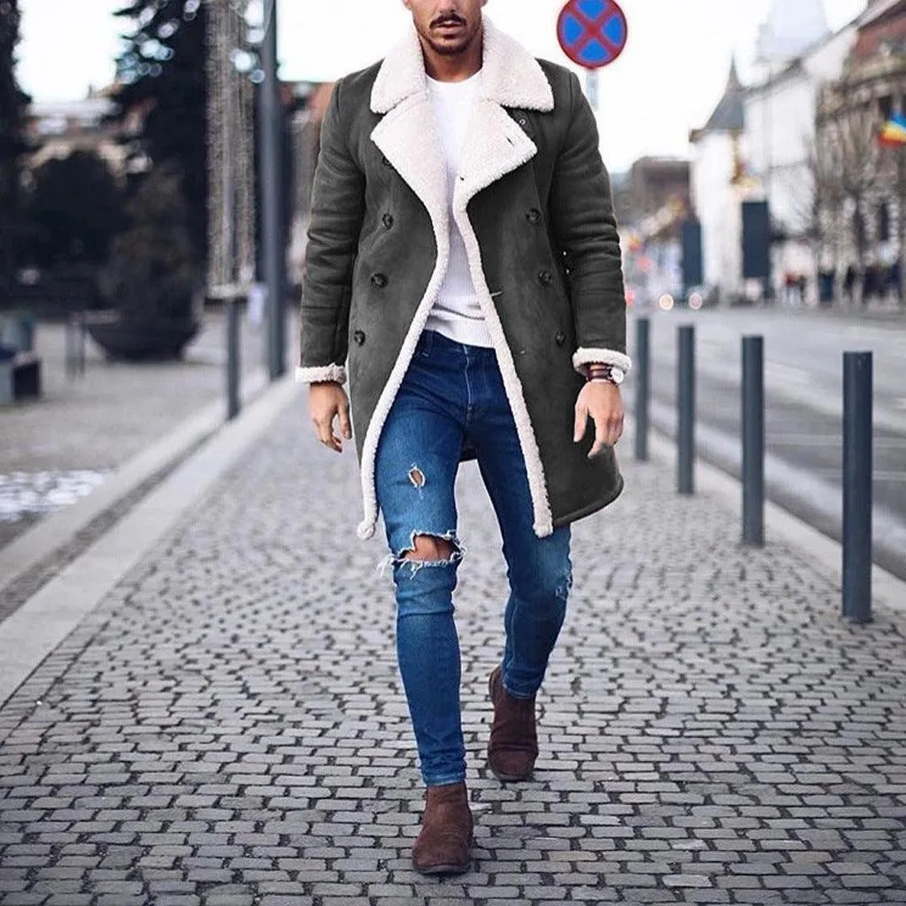 Warm Winter Coat Composite Suede