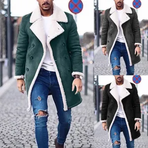 Warm Winter Coat Composite Suede