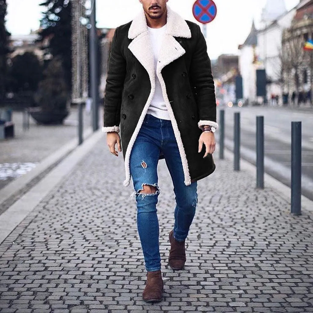 Warm Winter Coat Composite Suede