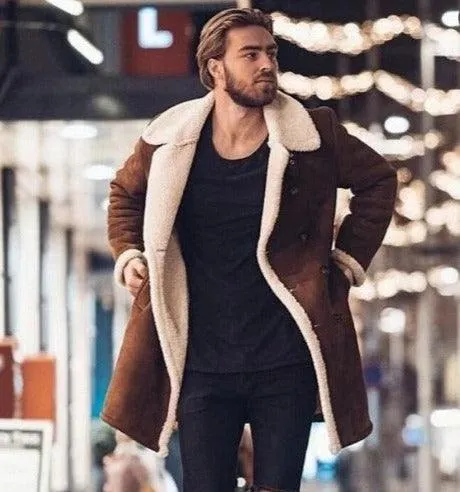 Warm Winter Coat Composite Suede