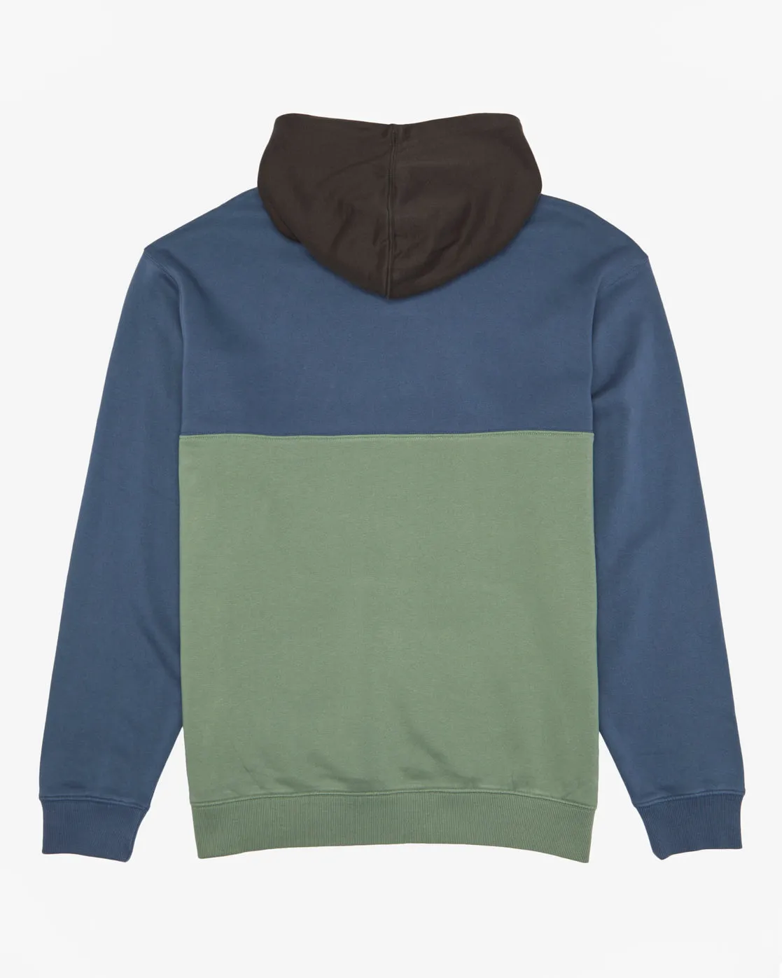 Wave Washed Blocked Pullover Hoodie