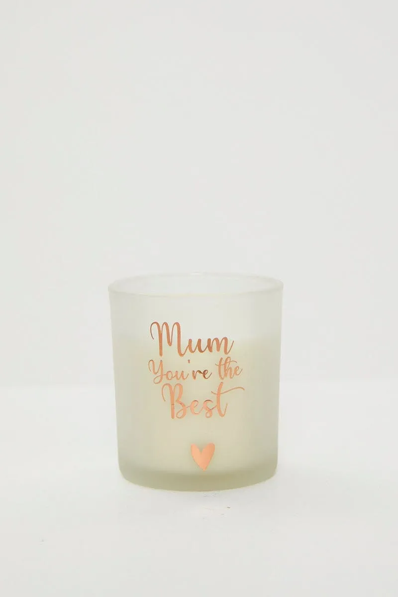 White Mothers Day Candle In A Box