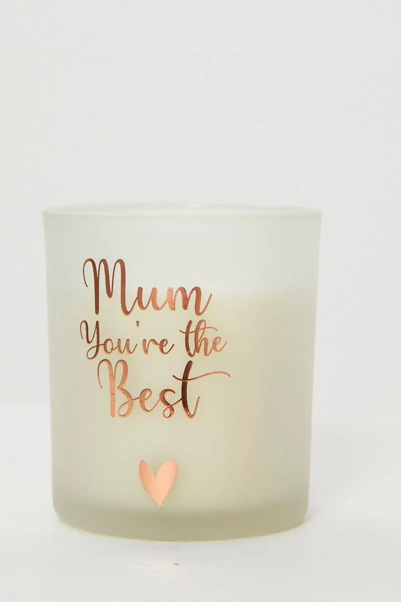 White Mothers Day Candle In A Box