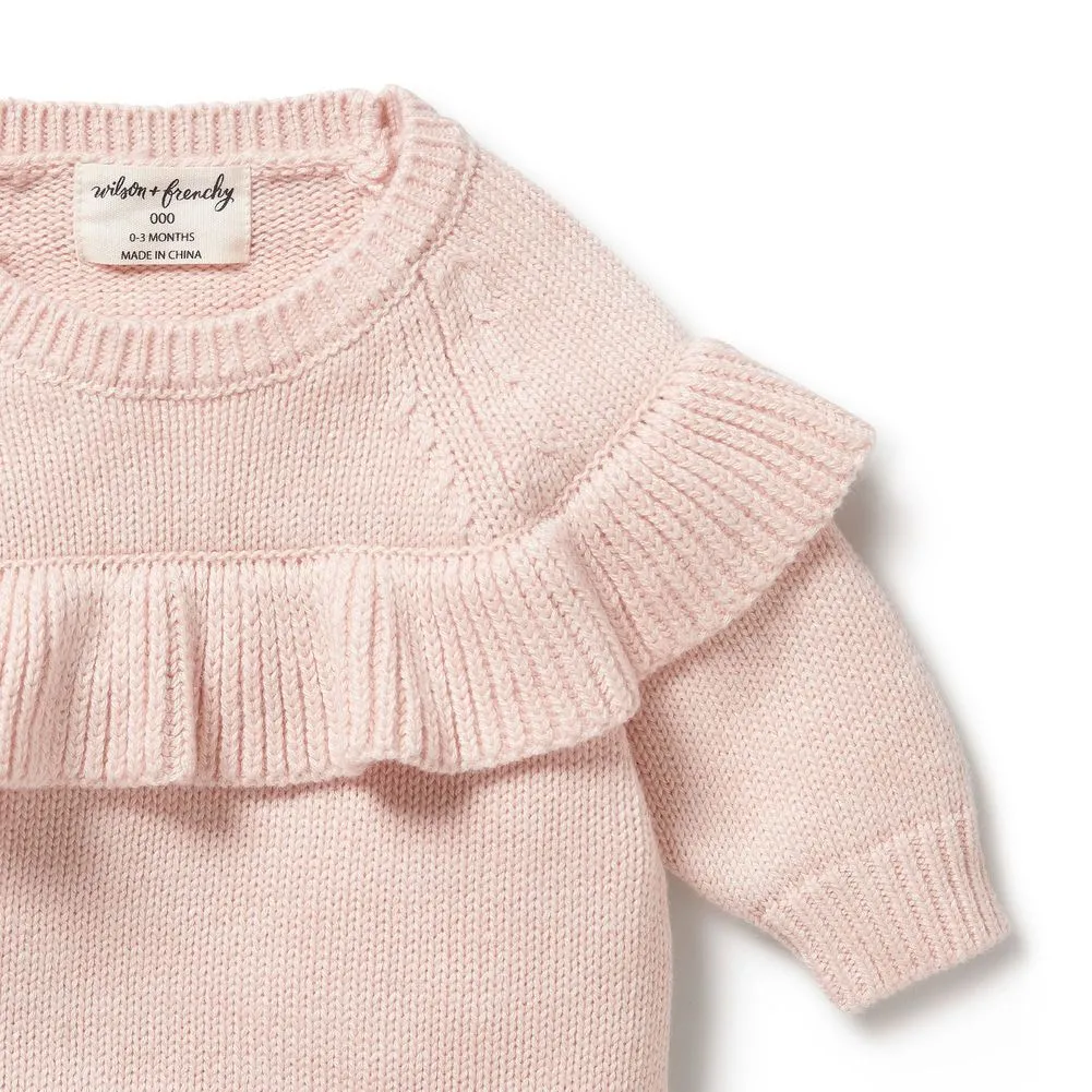 Wilson Frenchy Knitted Ruffle Sweater