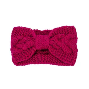 Winter Crochet Bow Twisted Head Band