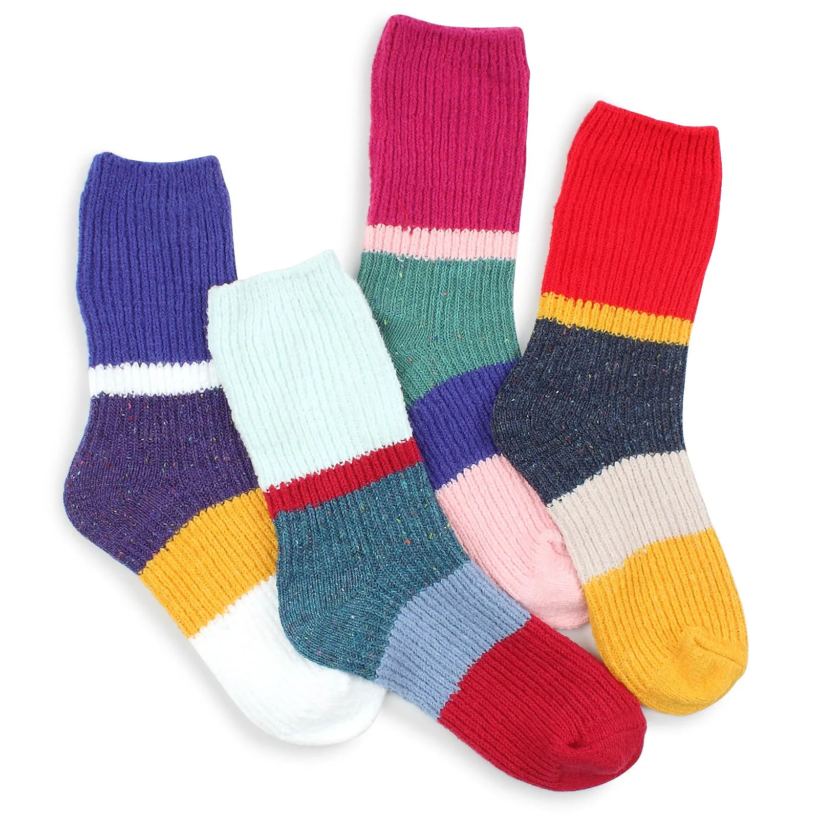 Women Wool Malson Franc Socks (Crew 4 Pairs) Xi 14